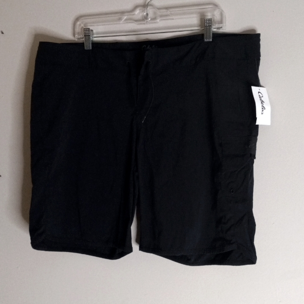NWT Cabela's Women's XL Black Shorts
